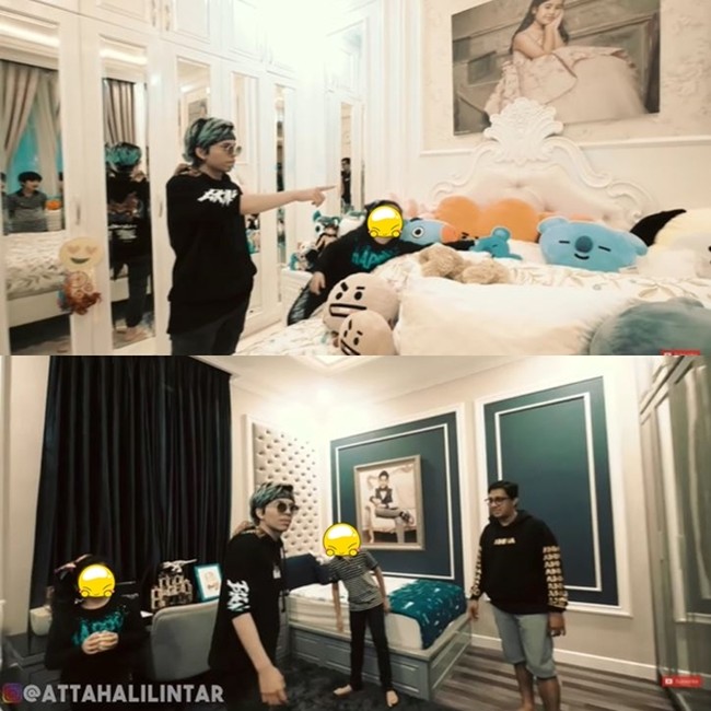 Sultan Bintaro Andre Taulany memanjakan anak kedua dan ketiganya dengan kamar yang terasa mewah. Menurut komedian 47 tahun itu, kamar anak-anaknya memang sengaja didesain bak kamar hotel bintang lima. (Foto: YouTube)