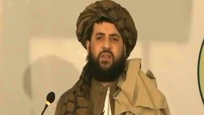 Taliban Defence Minister Mohammad Yaqoob, the son of Taliban founder and late supreme leader Mullah Omar, appeared in public for the first time - Taliban Defence Ministry/AFP