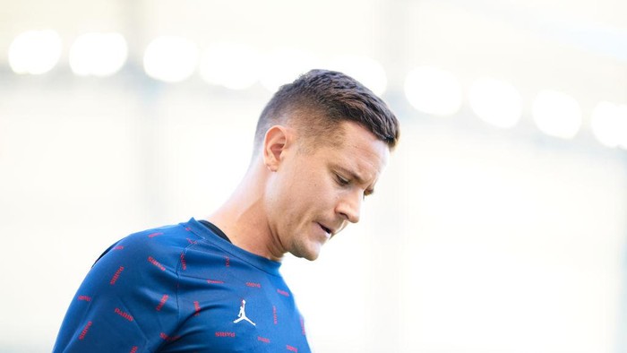 FARO, PORTUGAL - JULY 27: Ander Herrera of Paris Saint Germain looks on during a Pre Season Friendly Match between Sevilla FC and Paris Saint-Germain at Estadio Algarve on July 27, 2021 in Faro, Portugal. (Photo by Fran Santiago/Getty Images)