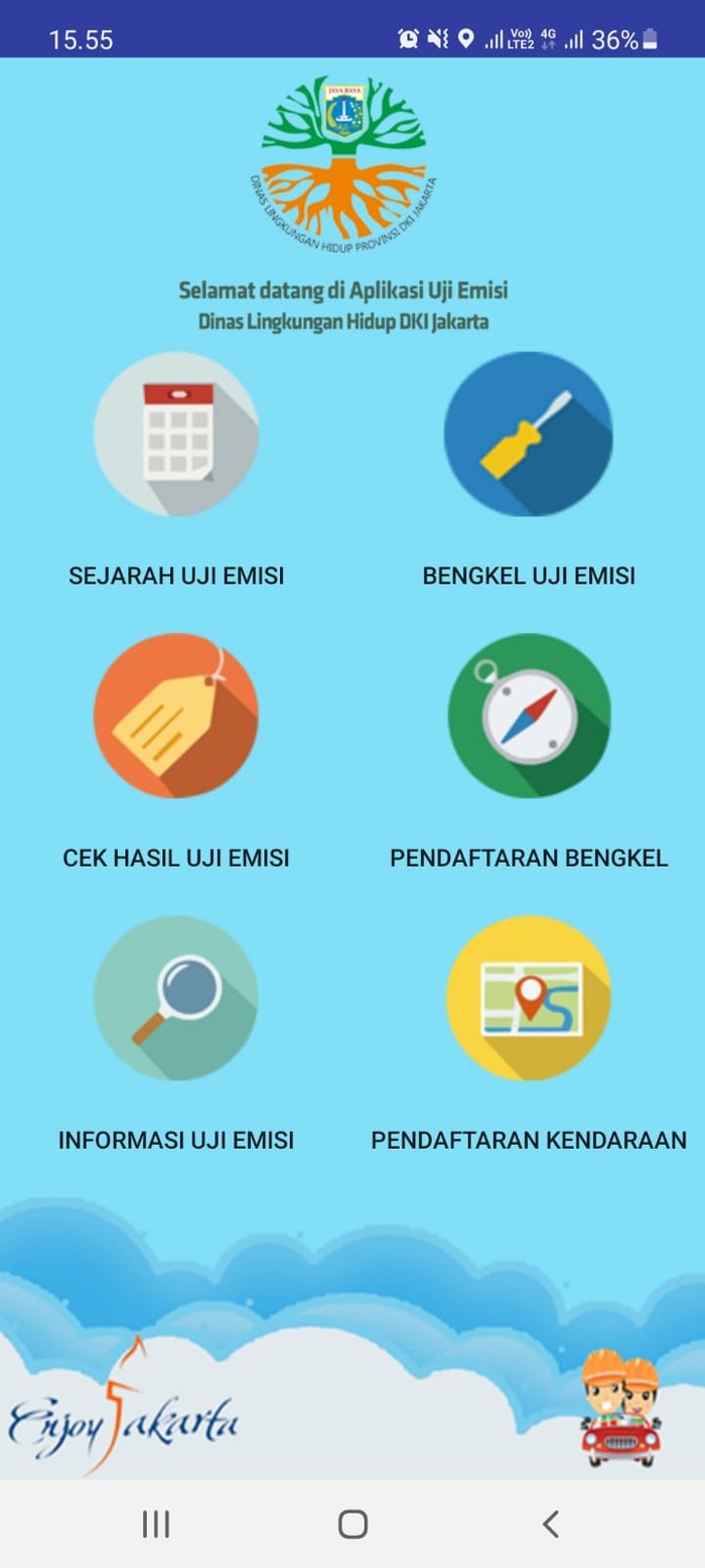 Masyarakat bisa download aplikasi e-uji emisi.