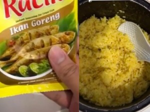 Pakai Bumbu Ikan Goreng Instan, Anak Kos Ini Bisa Bikin Nasi Kuning Enak