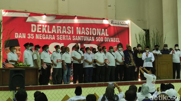 Deklarasi Sahabat Ganjar Pranowo (SGP), dukung Ganjar Pranowo capres pada Pilpres 2024, Semarang, Kamis (28/10/2021).