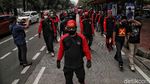 Hari Sumpah Pemuda, Iron Man-Kamen Rider Demo Bareng Buruh di Jakarta