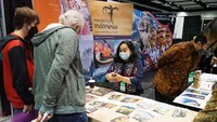 CEO & Founder Travel & Adventure Show, John Golicz, menyatakan saat ini adalah waktu yang tepat untuk berpromosi karena penduduk AS sudah tidak sabar mau liburan tahun depan. Biasanya turis AS cenderung merencanakan liburan satu tahun sebelum keberangkatan. (dok. KJRI San Fransisco)