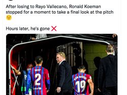 Meme Fans Barcelona Bersorak Ronald Koeman Dipecat