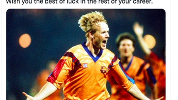 Terima kasih Koeman. Tidak berhasil sebagai manajer, tapi kenangan Anda sebagai pemain tidak akan pernah terlupakan. Foto: Twitter