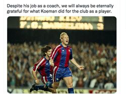 Meme Fans Barcelona Bersorak Ronald Koeman Dipecat