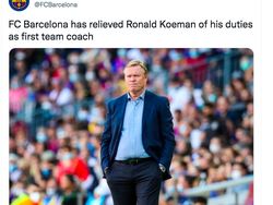 Meme Fans Barcelona Bersorak Ronald Koeman Dipecat