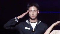 Park Bo Gum bertugas di Angakat Laut Korea Selatan. Foto: (dok. ist)