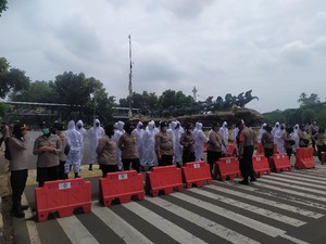 Ada Demo Mahasiswa-Buruh, Jalan Medan Merdeka Barat Ditutup