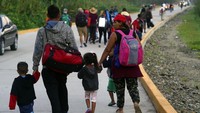 Diketahui, para migran itu berasal dari sejumlah negara di kawasan Amerika Selatan maupun Amerika Tengah, salah satunya Honduras.
