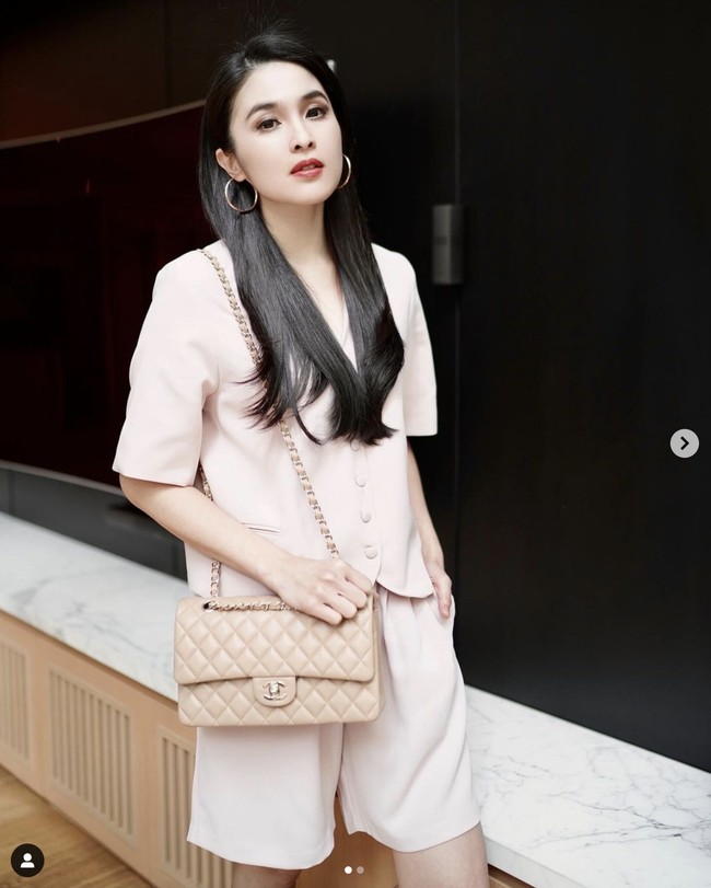 Sandra pun membeberkan sederet alasan kenapa tas branded preloved miliknya masih dalam kondisi baik. “Biasanya semua tas/sepatu aku cuma pake buat foto, dilap, dipajang lagi,” tulis Sandra Dewi di akun @sandradewi88. Foto: Dok. Instagram @sandradewi88