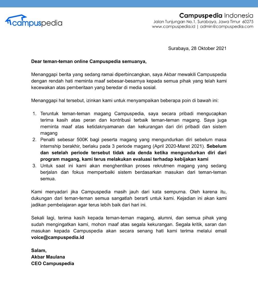 Surat Campuspedia