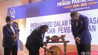 Ketua Umum Partai Nasdem, Surya Paloh membuka kegiatan Workshop Nasional Fraksi DPRD NasDem gelombang kedua di Jakarta, Kamis (28/10/2021).