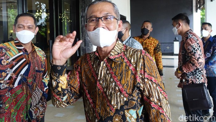Wakil Ketua KPK Alexander Marwata dan Nurul Ghufron di Hotel Sheraton Mustika Yogyakarta, Kamis (28/10/2021).