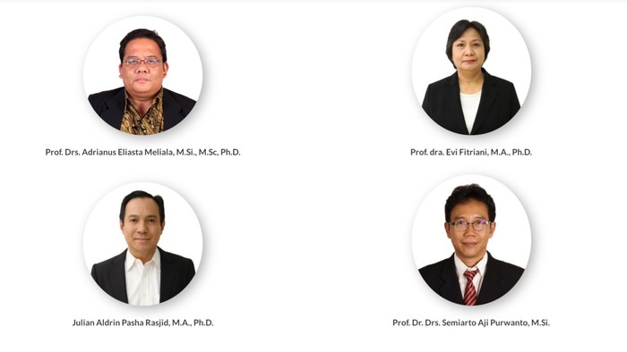 Calon Dekan FISIP UI 2021-2025.