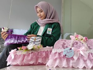 Cantiknya Home Set Buatan Mahasiswa Unusa hingga Tembus Pasar Luar Negeri
