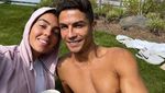 Momen Romantis Cristiano Ronaldo dan Georgina Saat Makan Bersama