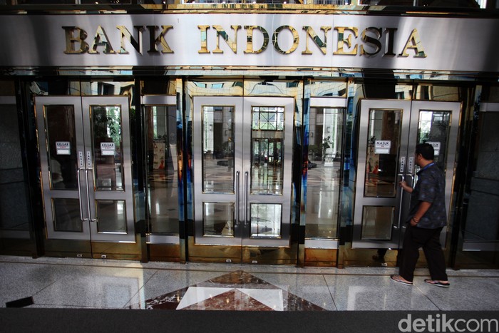 Ilustrasi Bank Indonesia, lgo bank indonesia, bi, gedung bank indonesia di Jakarta