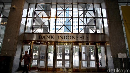 Ilustrasi Bank Indonesia, lgo bank indonesia, bi, gedung bank indonesia di Jakarta