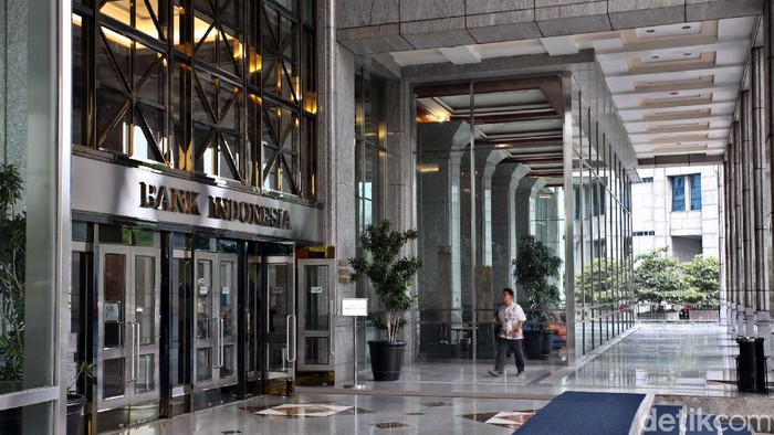 Ilustrasi Bank Indonesia, lgo bank indonesia, bi, gedung bank indonesia di Jakarta