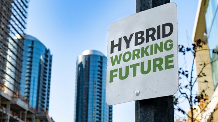 Ilustrasi Hybrid Working