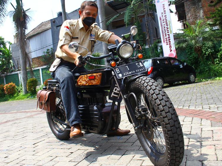 Wow, SMKN 5 Malang Bikin Motor Litrik Pakai Baterai Komputer Lho