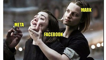 Gambaran perubahan Meta. Foto: dok Daily Mail