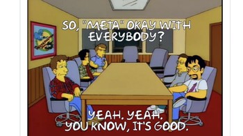 Rapat perubahan nama menjadi Meta. Foto: Daily Mail