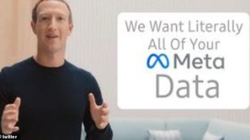 Ingin semua meta data pengguna. Foto: dok Daily Mail