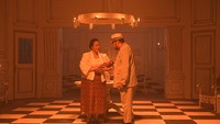 Sita Nursanti tampil meramaikan musikal horor Ibu. Musikal yang memadukan antara teater dan film ini membuat nuansa serba mistis.  Foto: Indonesia Kaya/ Eriekn Juragan