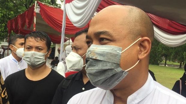 Pemakaman Mensesneg era SBY, Sudi Silalahi di TMP Kalibata, Jakarta Selatan.