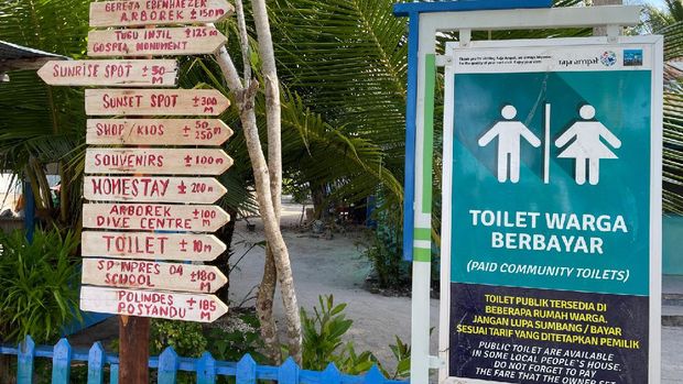 Toilet keren di Waisai Raja Ampat, sudah berstandar internasional