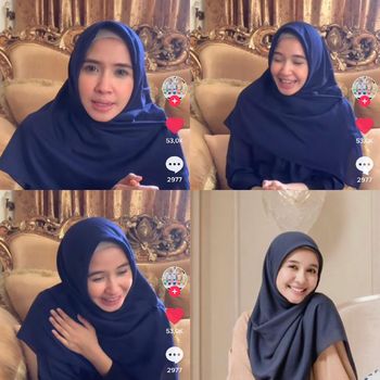Viral wanita yang disebut mirip dengan Laudya Cynthia Bella.