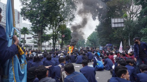 Demonstrasi BEM Kema Unpad 28 Oktober 2021. (Dok BEM Kema Unpad)