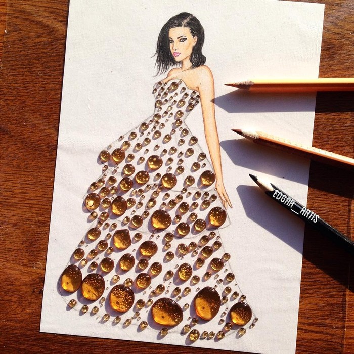 Gambar gaun dari makanan Keren! Seniman Ini Bikin 10 Desain Gaun Cantik Berbahan Makanan