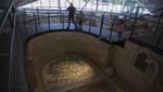 Melihat Keindahan Lantai Mosaik di Istana Hisham Palestina
