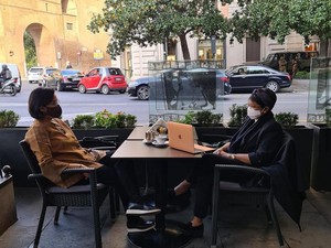Menlu-Menkeu Unggah Foto Kegiatan di Roma di Sela Agenda Forum KTT G20