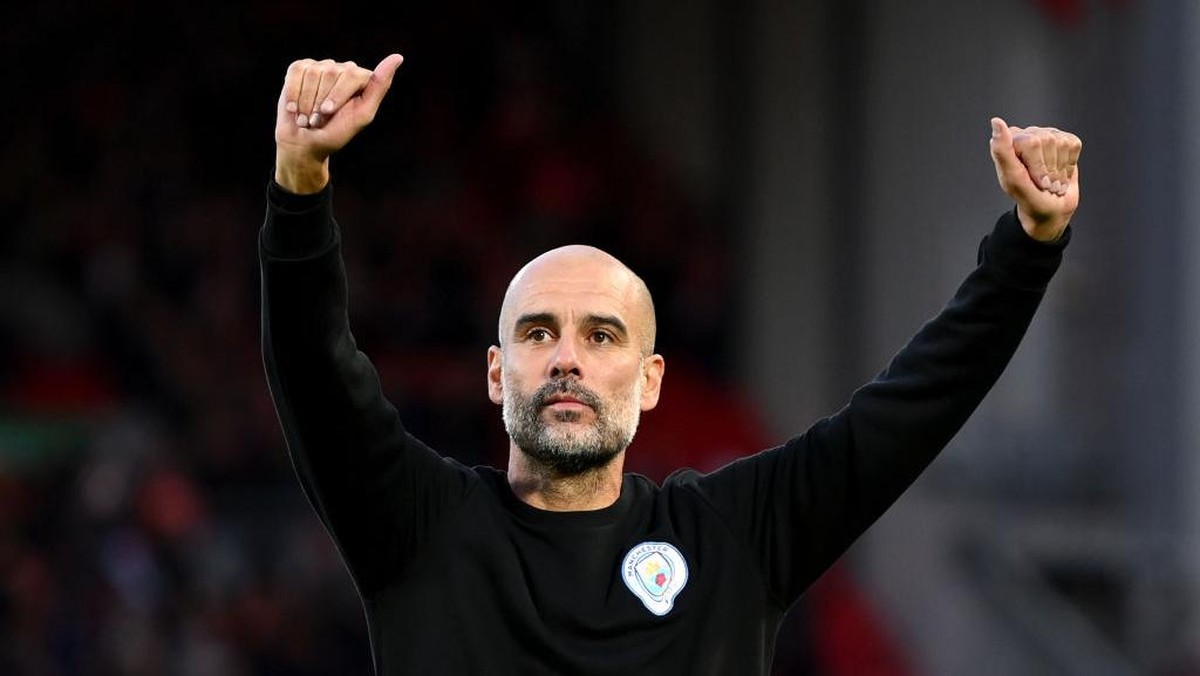 Guardiola memberi dukungan jika Xavi ditunjuk sebagai pelatih baru Barcelona. Foto: Getty Images/Michael Regan