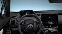 Toyota melengkapi bagian interiornya dengan sebuah layar TFT berukuran tujuh inci. Penumpang juga diberikan kenyamanan pada ruang kaki saat duduk di dalam mobil karena bZ4X memiliki wheelbase yang panjang. Foto: doc. Toyota