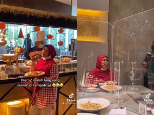 Pertama Kali Pengasuh Makan di Hotel Berbintang, Reaksinya Bikin Ngakak