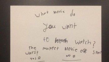 Ayo pilih mau nonton film apa. Tapi kok pilihan jawabannya yes or no ya? Foto: Reddit via Bored Panda