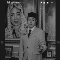 Begini potret pemilik nama lengkap Muhammad Jihad Rahtomo Soekarnoputra itu berpenampilan ala Soekarno. Pria yang juga cucu dari adik mantan presiden Megawati tersebut terlihat gagah. Foto: Instagram @jejesoekarno