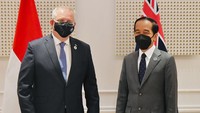 Jokowi juga bertemu PM Australia Scott Morrison.