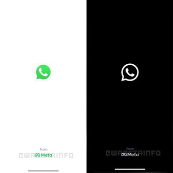 Splash screen baru WhatsApp dengan tulisan 'from Meta'