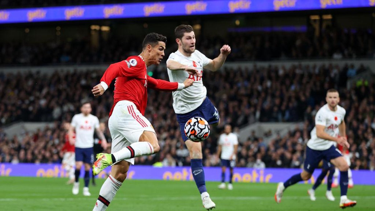 Manchester United menggungguli Tottenham Hotspur 1-0 di babak pertama (Getty Images/Catherine Ivill)