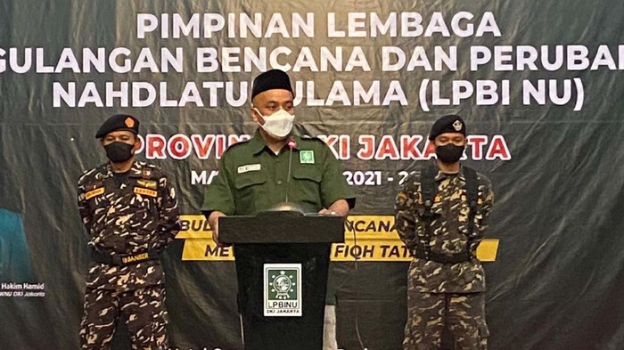 Pengurus Lembaga Penanggulangan Bencana dan Perubahan Iklim Nahdlatul Ulama (LPBI NU) DKI Jakarta resmi dilantik. Pelantikan ini juga dihadiri Wagub DKI Jakarta Ahmad Riza Patria.