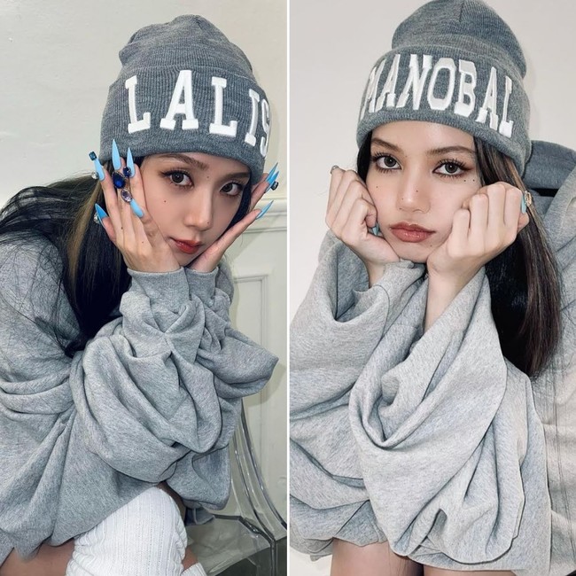 Para penggemar ramai mengomentari unggahan Jisoo BLACKPINK karena memperhatikan hal detail Lisa BLACKPINK. Mulai dari make up, gaya rambut, hingga nail art maknae grup BLACKPINK itu. Foto: dok Instagram @sooyaaa__