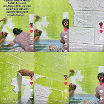 Kisah wanita viral yang tergiur tren wallpaper sticker.