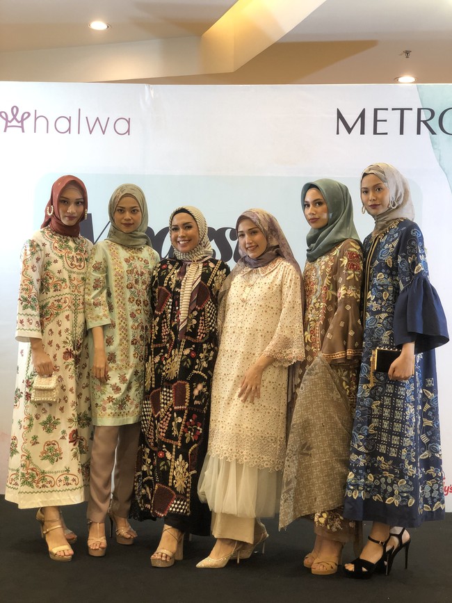 Koleksi spesial ulang tahun Halwa bertajuk Serampai terdiri dari Serampai Scarf dengan 10 pilihan warna, bergo, dan mukena traveling waterptoof. Foto: Gresnia/Wolipop